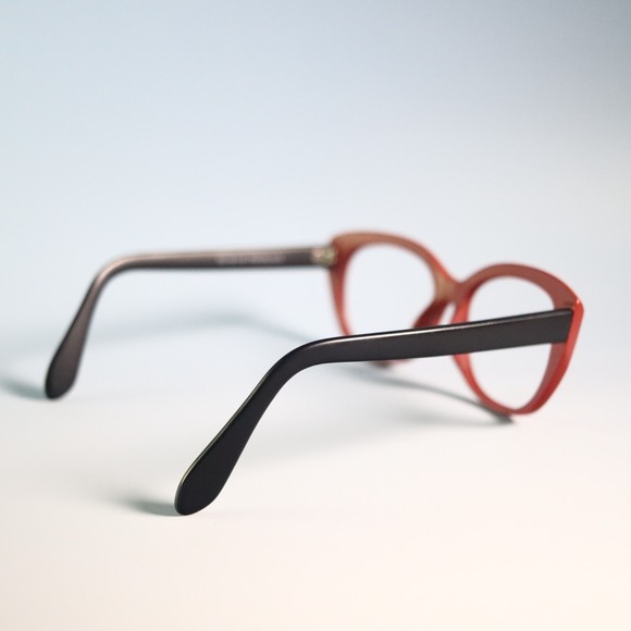 Joan Collins 9955 eyeglasses sunglasses cat eye frames red black N8 - Picture 8 of 8